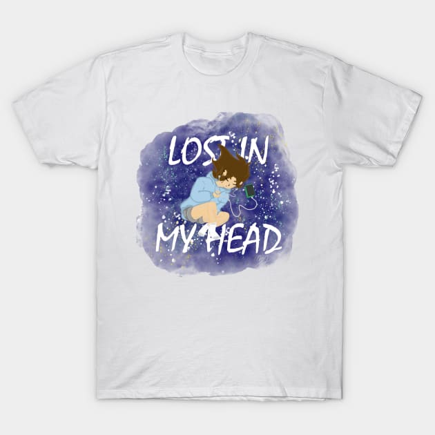 Lost In My Head 1 T-Shirt by LyricScales